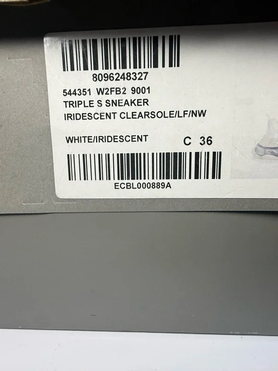 Balenciaga Triple S Sneakers in Off-White and Translucent Sole - Picture 9 of 9